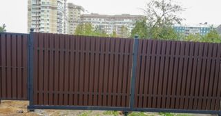 Купить распашные ворота из штакетника Малгобек, цена от 2768 руб.